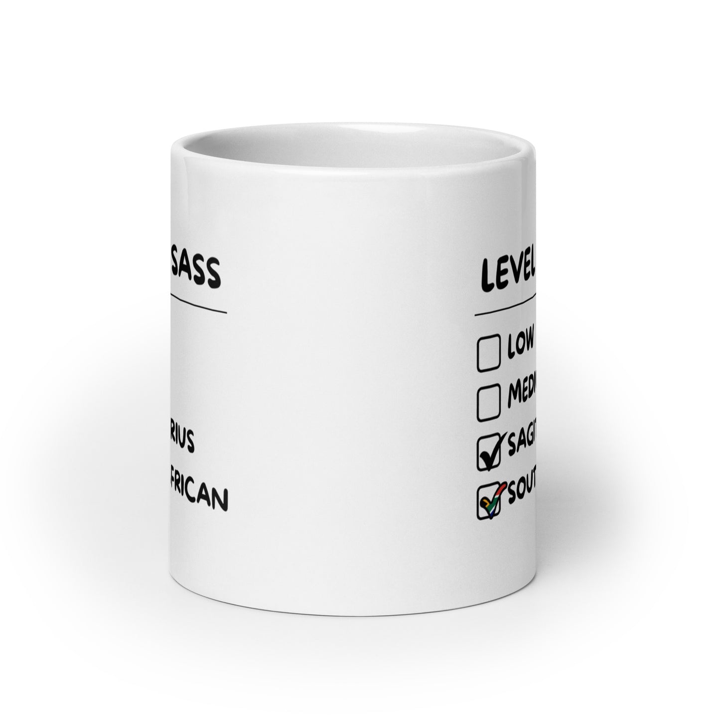 South African Sagittarius Mug - White Glossy