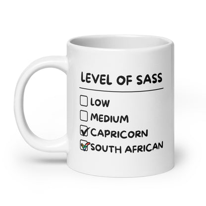 South African Capricorn Mug - White glossy