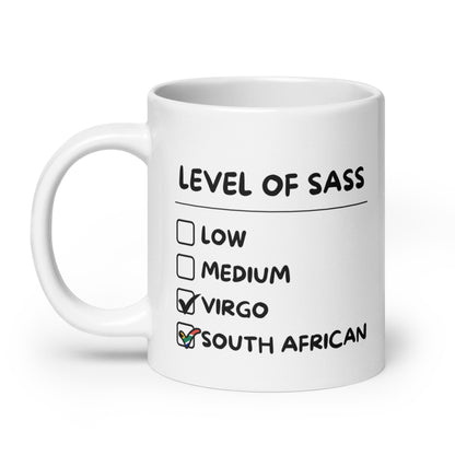 South African Virgo Mug - White glossy Gift