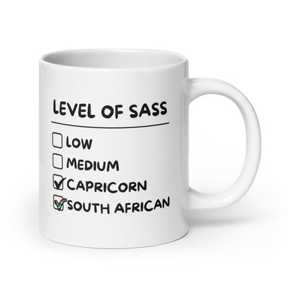 South African Capricorn Mug - White glossy