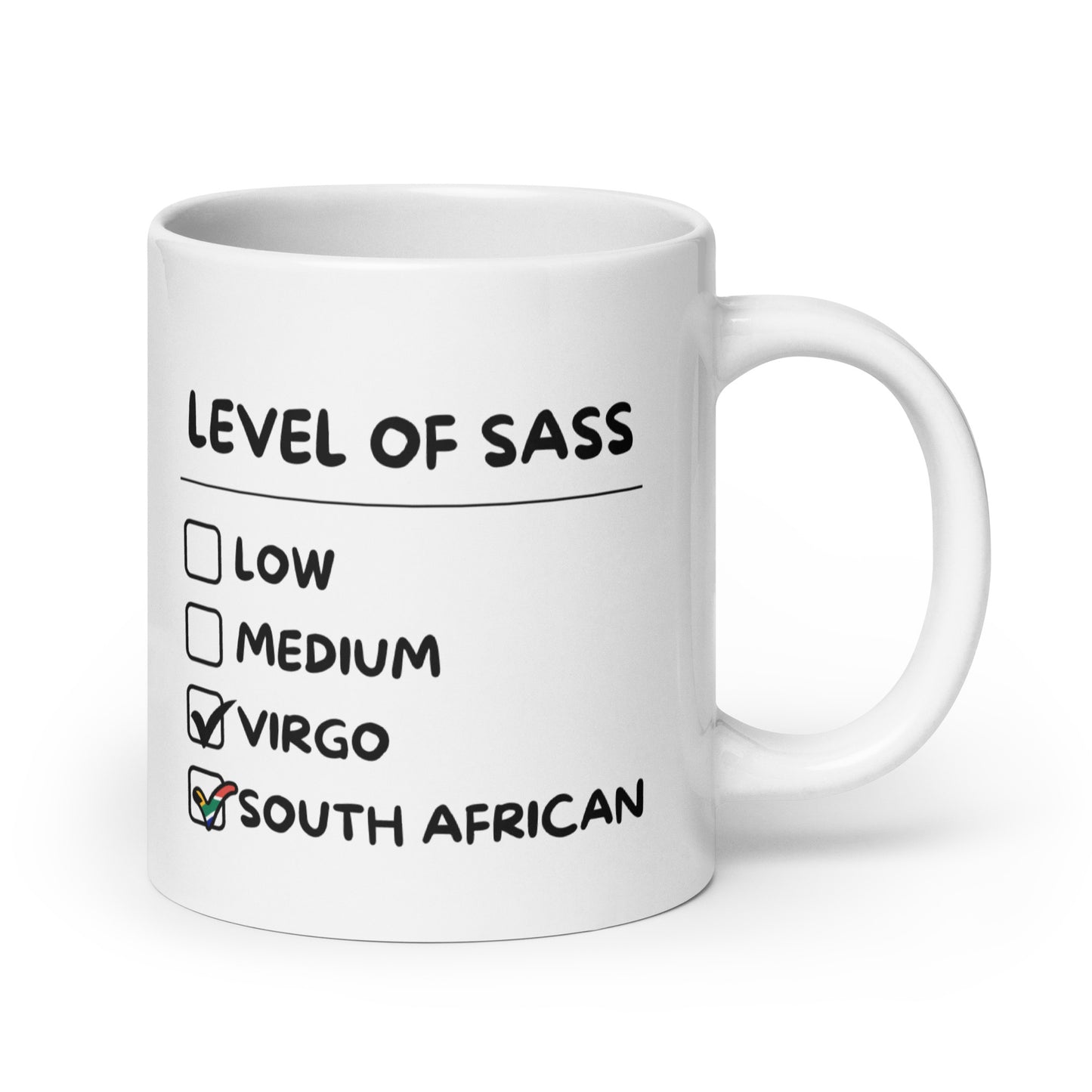 South African Virgo Mug - White glossy Gift