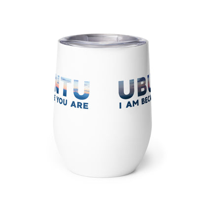 Ubuntu - Sunset - Wine tumbler