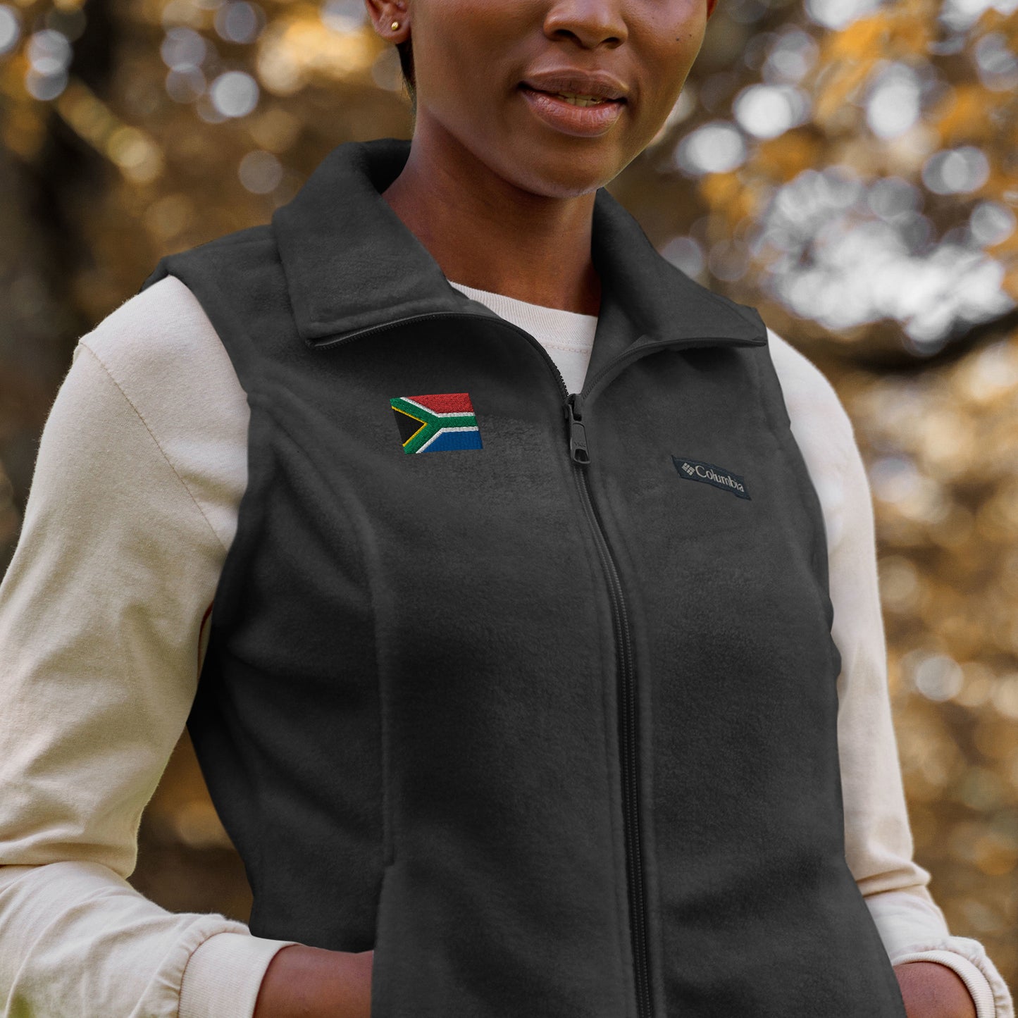 South African Flag Women’s Columbia fleece vest