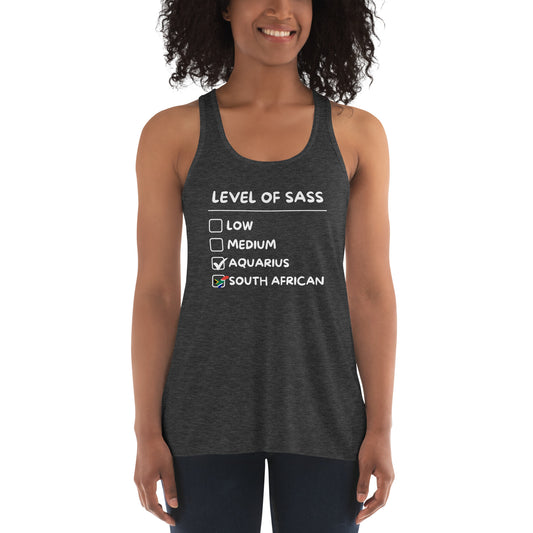 Sassy Aquarius Women's Flowy Racerback Tank - Gifts for South Africans