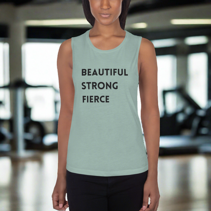 Beautiful strong fierce empowering tank top