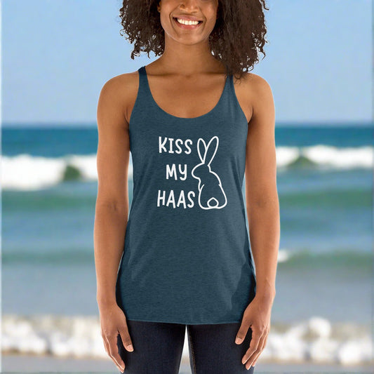 kiss my haas - afrikaans funny tank top