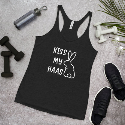 Kiss my Haas Women's Racerback Tank