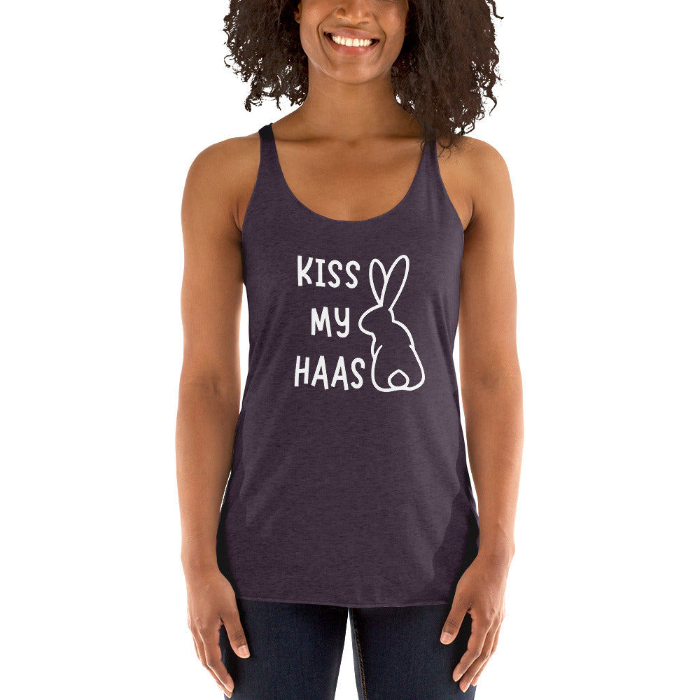 Kiss my Haas Women's Racerback Tank