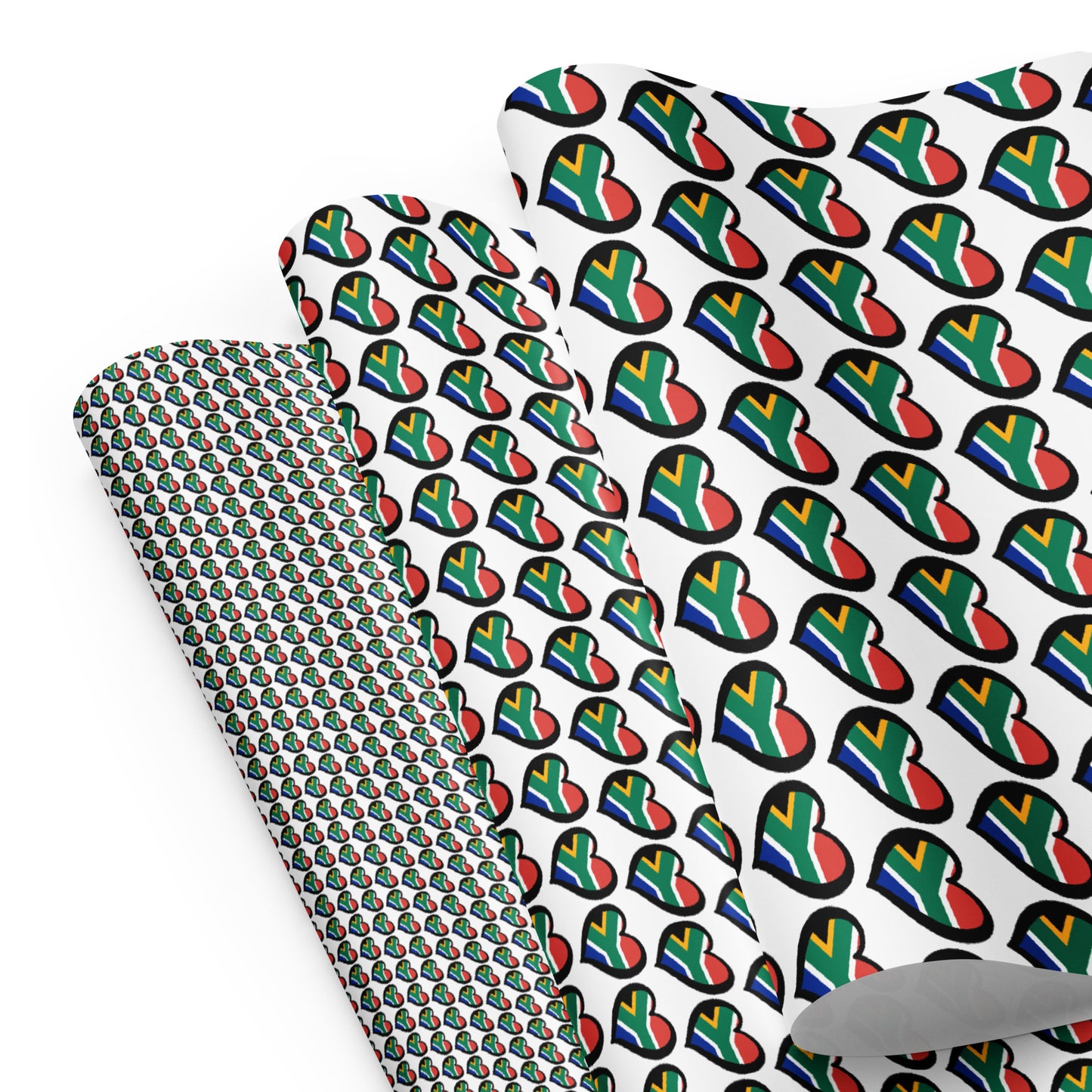 South African Heart Wrapping paper sheets