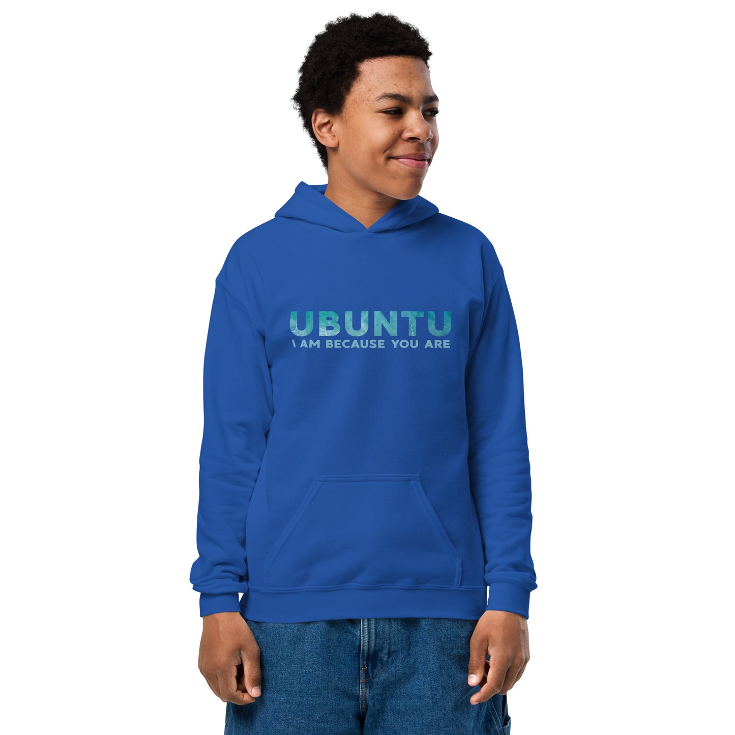 Ubuntu - I am because you are - Youth heavy blend hoodie