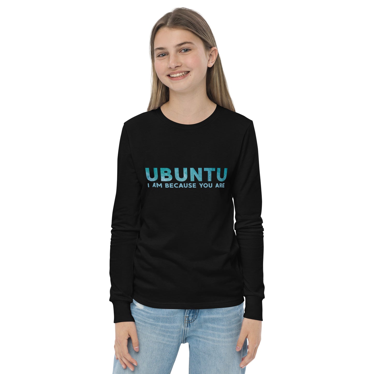 Ubuntu - I am because you are - Youth long sleeve tee