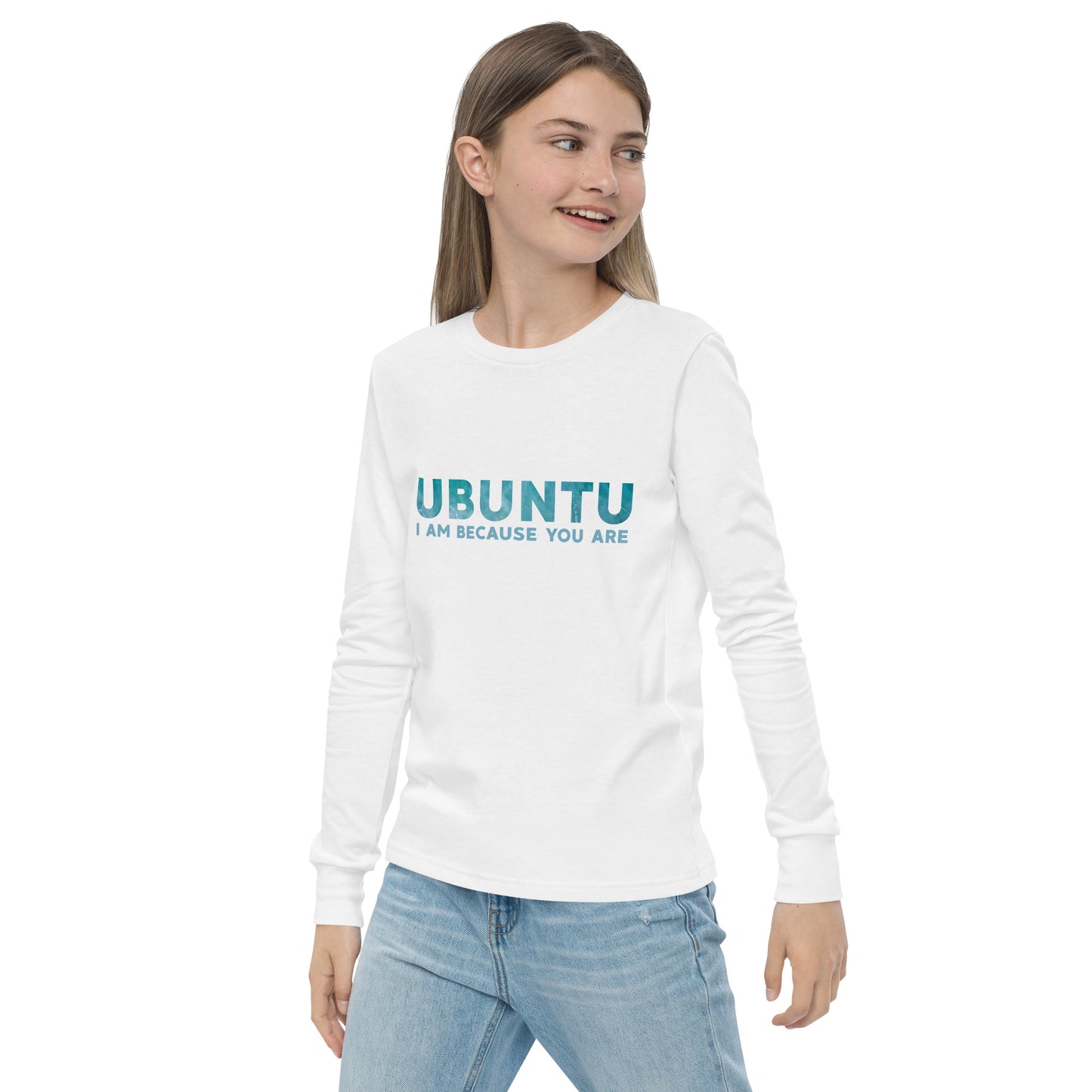 Ubuntu - I am because you are - Youth long sleeve tee