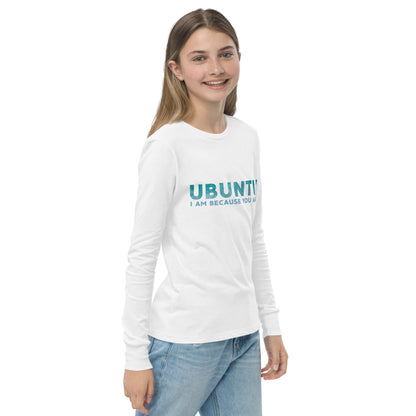 Ubuntu - I am because you are - Youth long sleeve tee