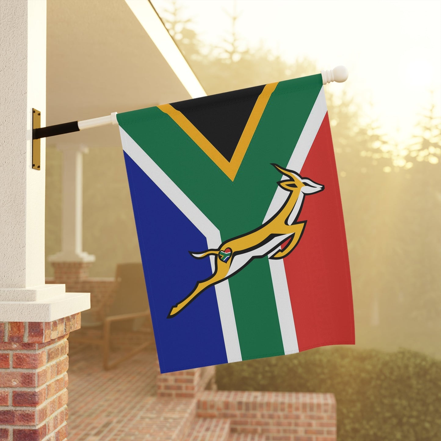 SA Springbok Rugby fan Garden & House Banner (pole note incl.) - The Nomadic Saffa