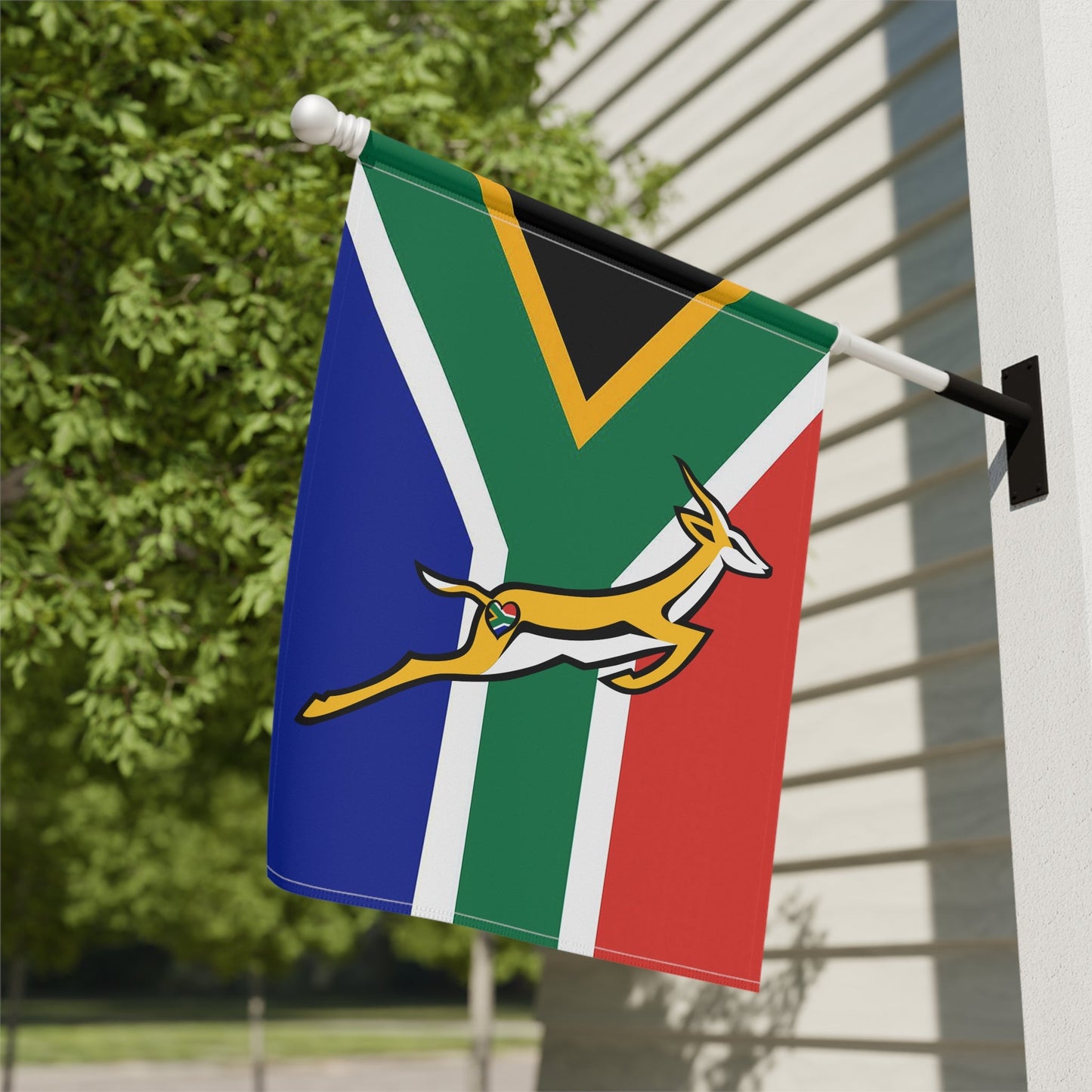 SA Springbok Rugby fan Garden & House Banner (pole note incl.) - The Nomadic Saffa