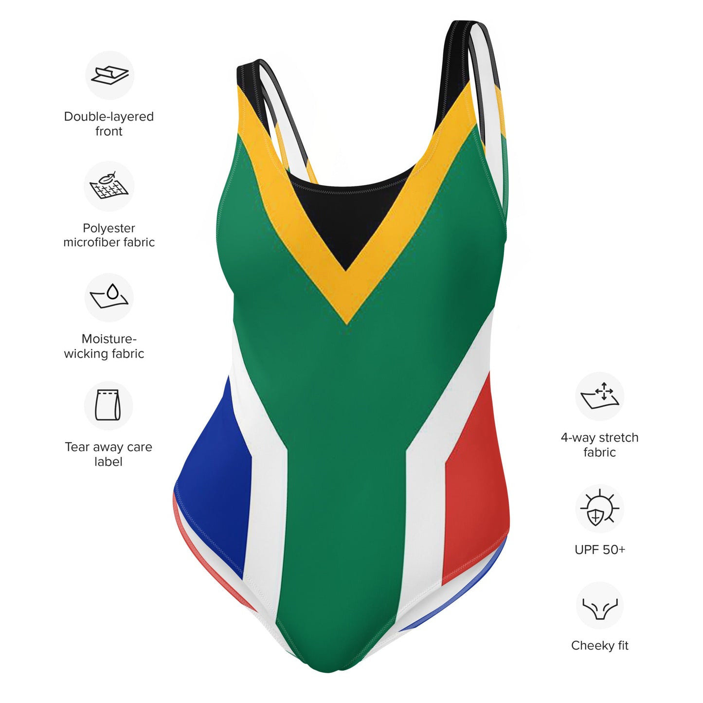 South African "Faf" One-Piece Swimsuit - The Nomadic Saffa