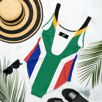 South African "Faf" One-Piece Swimsuit - The Nomadic Saffa